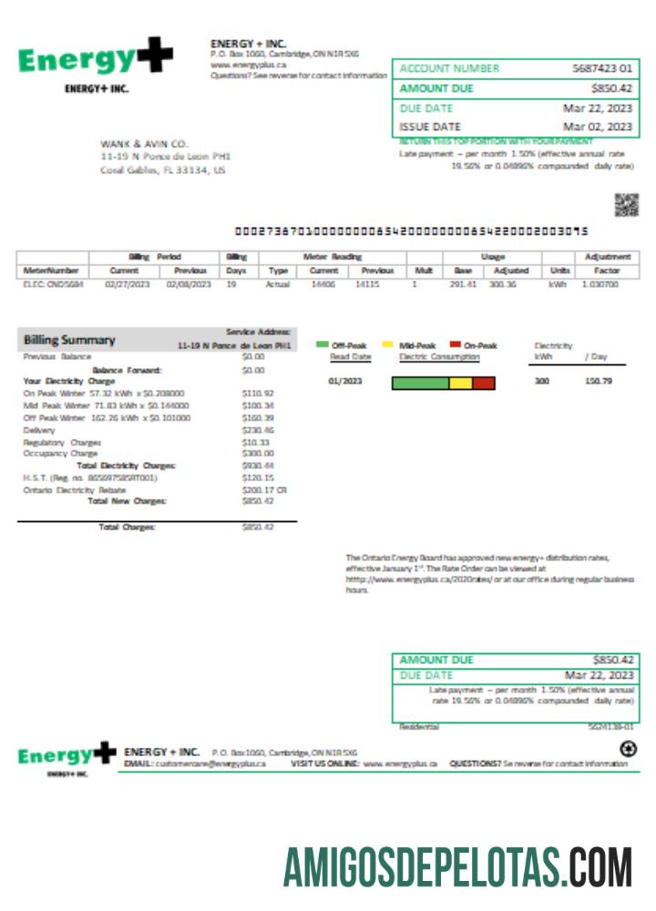 Projeto de lei de serviços públicos de eletricidade Energy Plus, SCR modelo